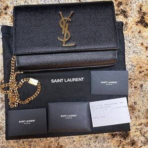 ❗️SOLD YSL Black & Gold Crossbody SOLD ❗️
